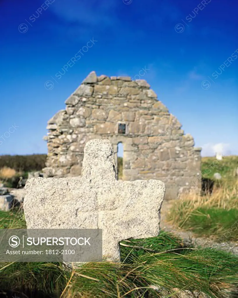 Mullet Peninsula, Co Mayo, Ireland, ruins of a church