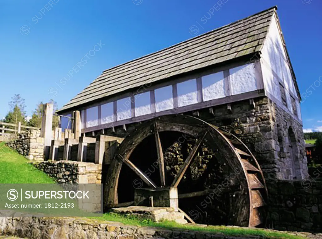 Plantation Water Wheel, Ulster History Park, Omagh,Co.Tyrone, Ireland.