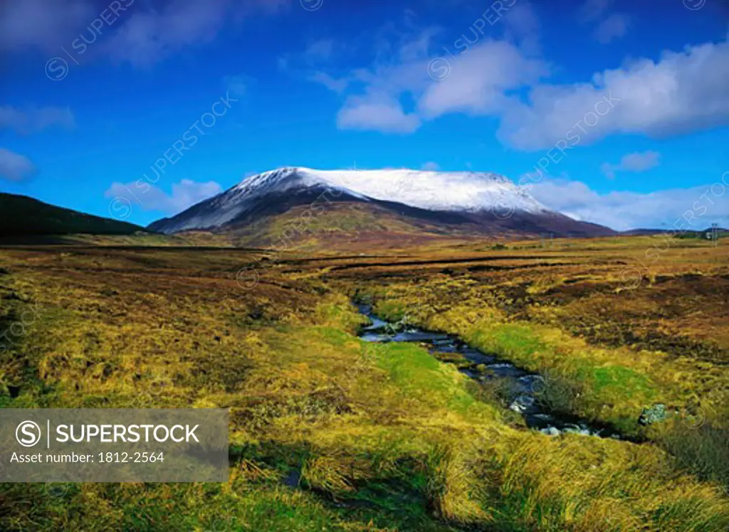 Irish Winter Scenes, CO Donegal - Muckish Mountains, And Owenragreeve River