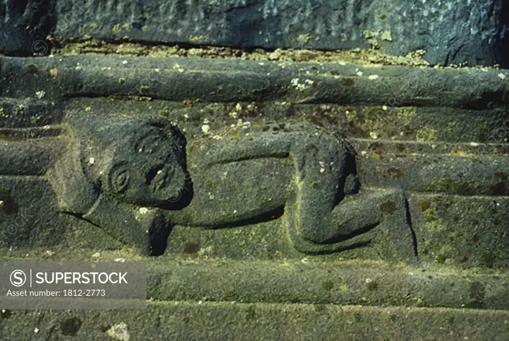 Stone carving, Jerpoint Abbey, Co Kilkenny, Ireland