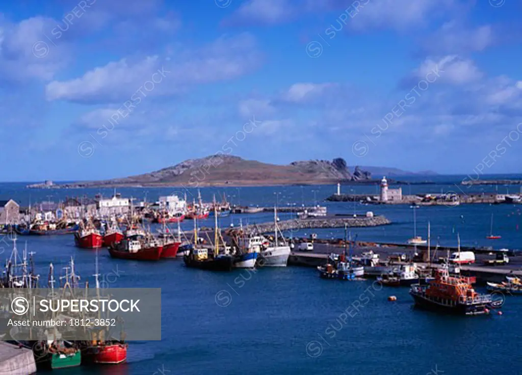 Co Dublin, Howth Harbour, and Irelands Eye