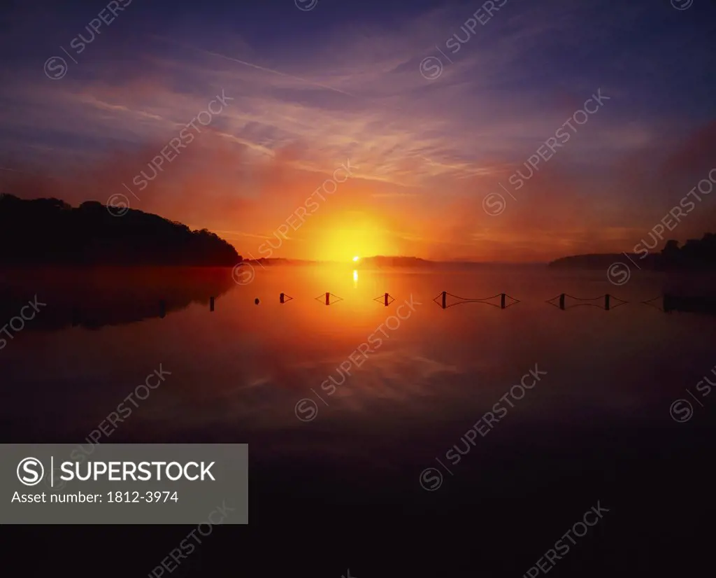 Sunrise over Lough Key, Doonshore, Near Boyle, Co Roscommon, Ireland