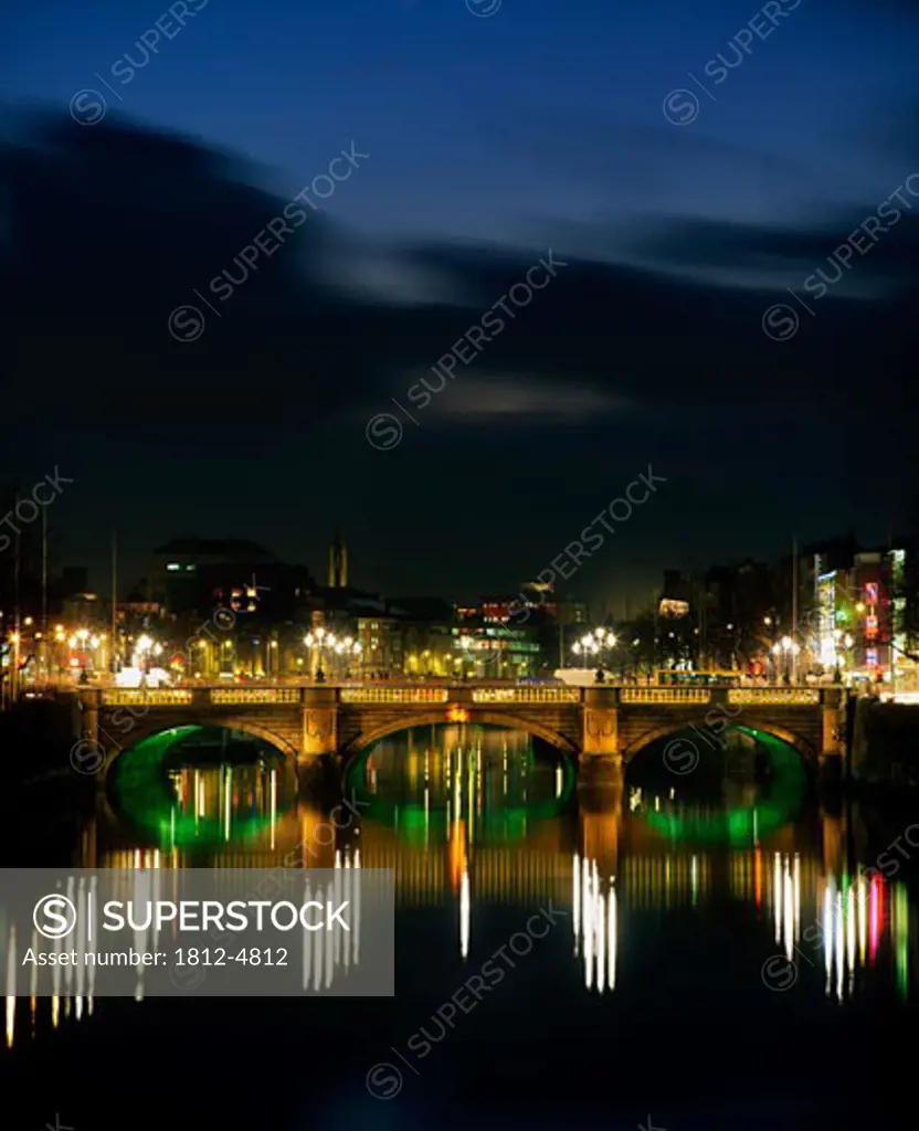 O'Connell Street Bridge, River Liffey, Dublin, Co Dublin, Ireland