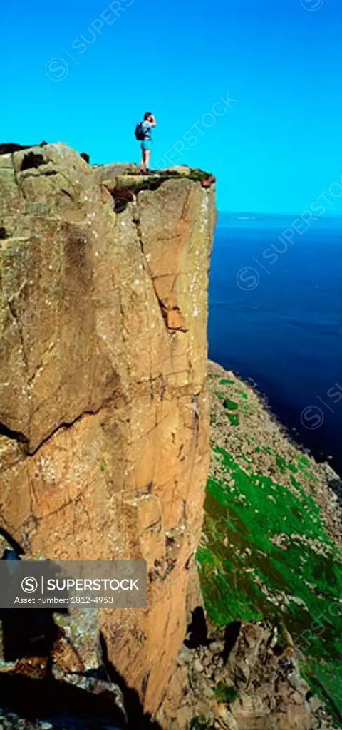 Rock Climbing, Fair Head, Co Antrim, Ireland