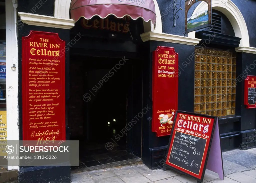 The River Inn, Co Derry, Ireland, Derry city's oldest pub predating the siege of Derry