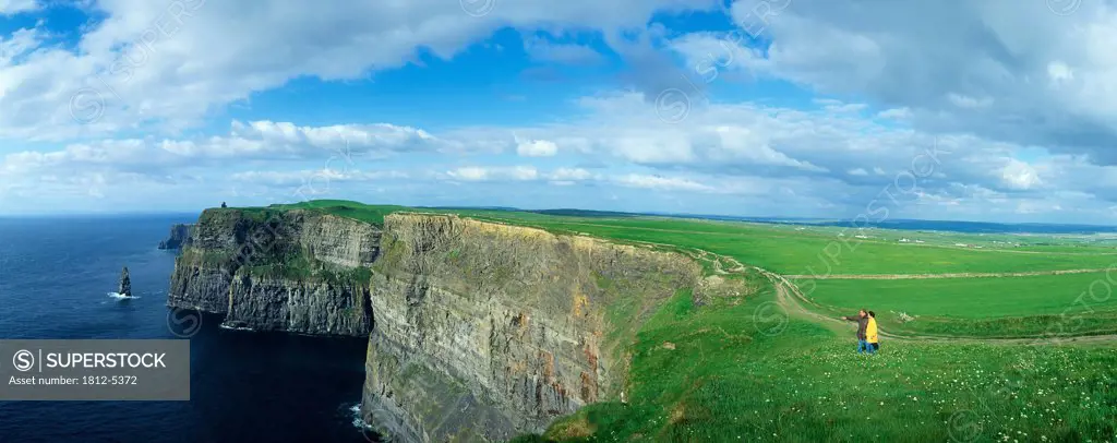Cliffs of Moher, County Clare, Ireland; Cliff and seascape
