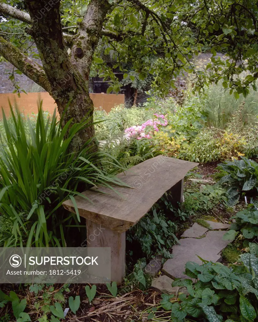 Garden Bench, Walled Garden, Creagh, Skibbereen, Co Cork, Ireland