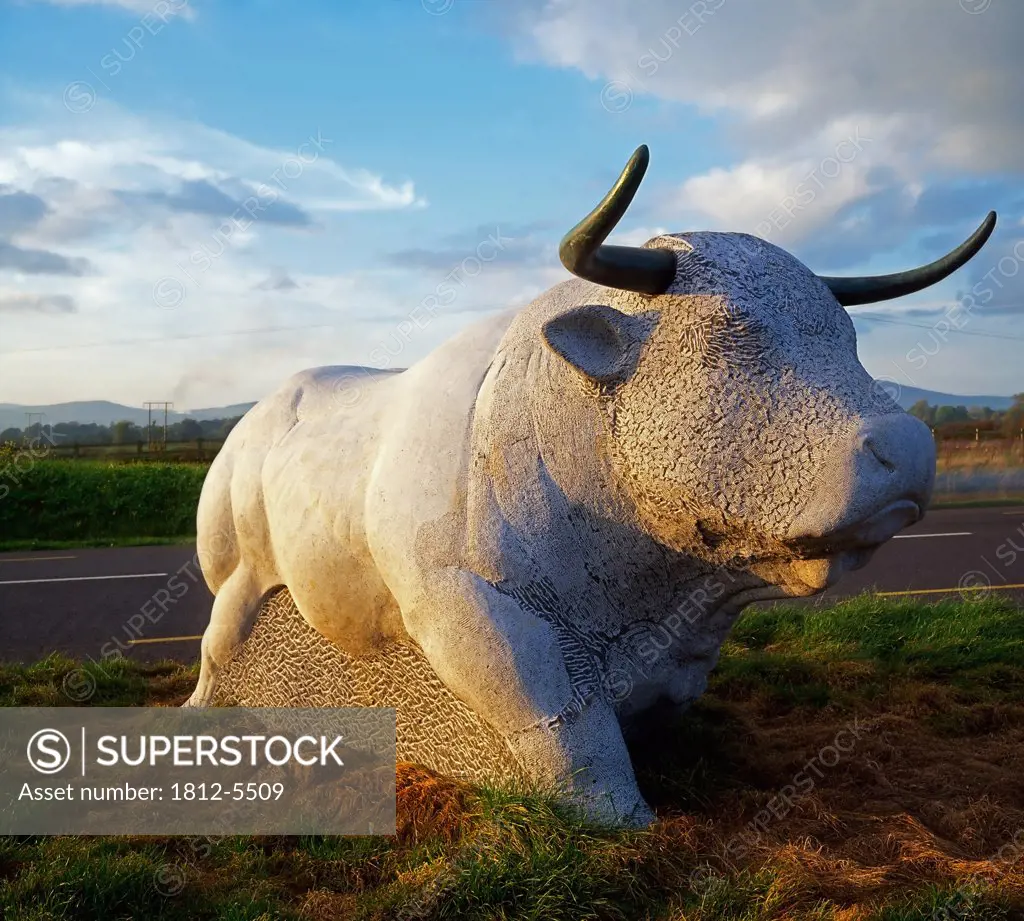 Nenagh, Co Tipperary, Ireland, Sculpture of a bull