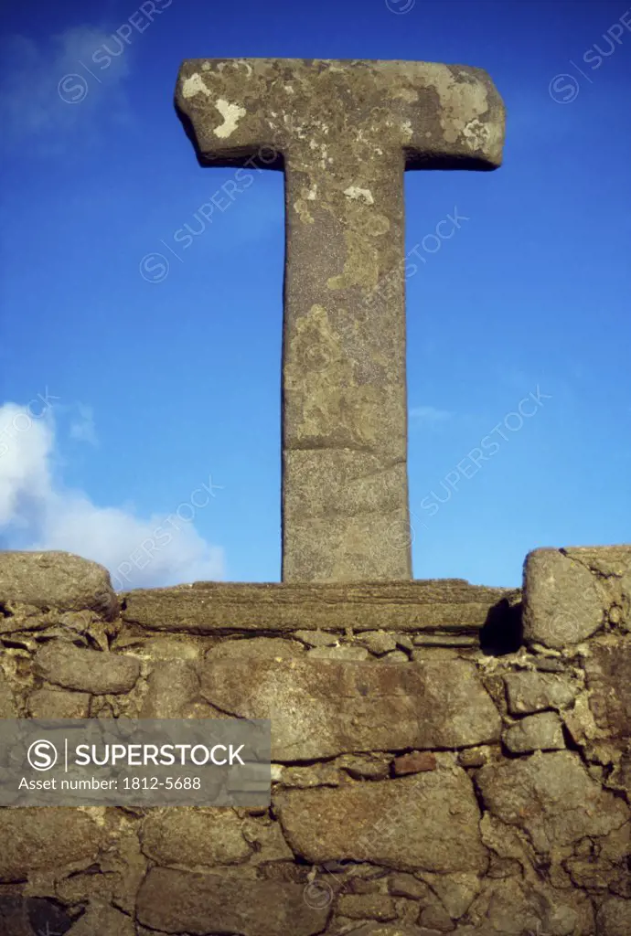 West Town, Tory Island, County Donegal, Ireland; Tau Cross