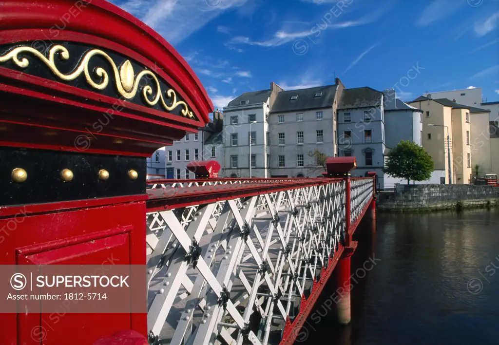 River Lee, Cork City, County Cork, Ireland; Footbridge