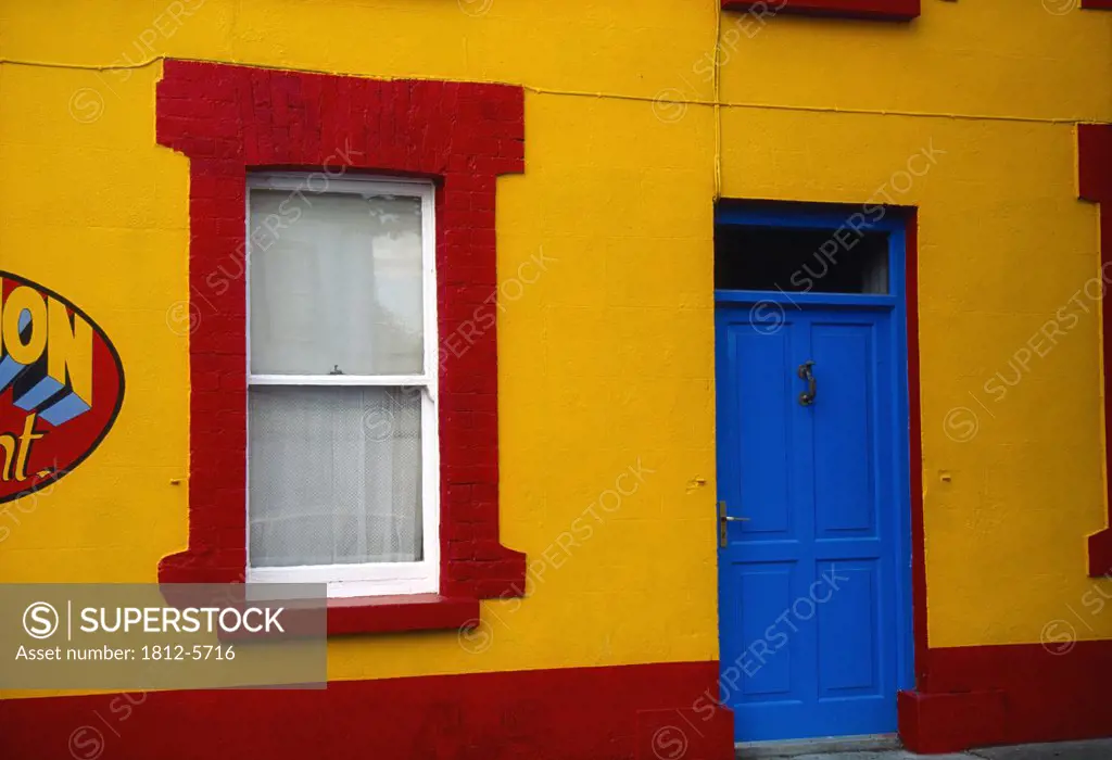 Ballymahon, County Westmeath, Ireland; Colorful cottage details