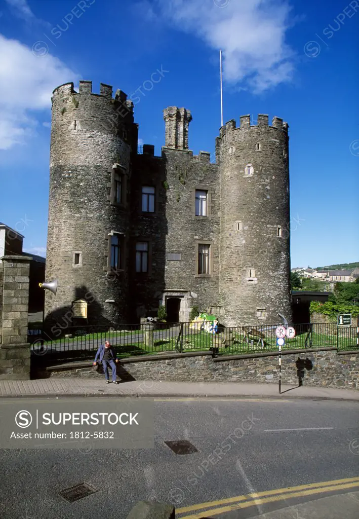 Enniscorthy, County Wexford, Ireland; Castle by roadside