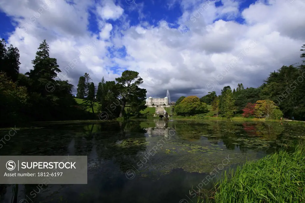 Powerscourt Estate, Enniskerry, County Wicklow, Ireland; Pond on estate
