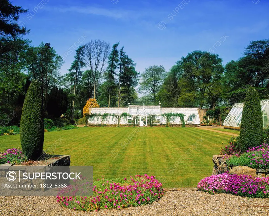 The Glasshouse and Lawn, Coolcarrigan, Co Kildare, Ireland