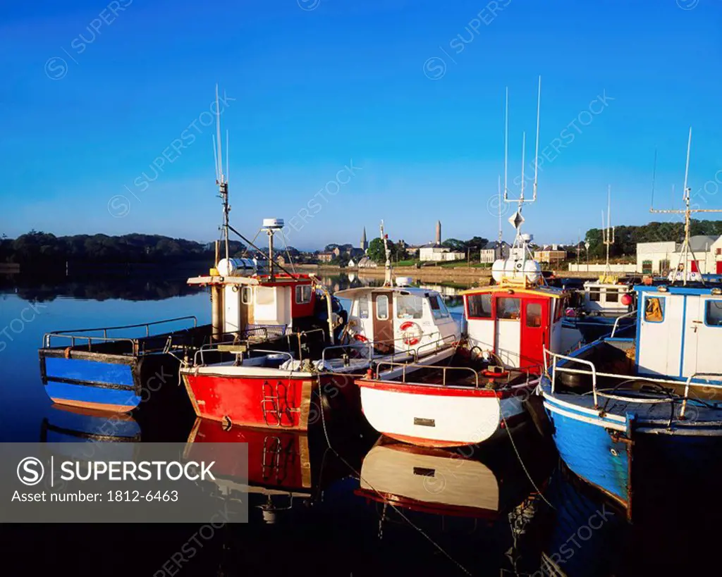 Fishing boats in Killala Harbor, Co Mayo, Ireland