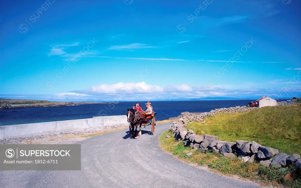 Inishmore, Aran Islands, Co Galway, Ireland, Pony and Trap