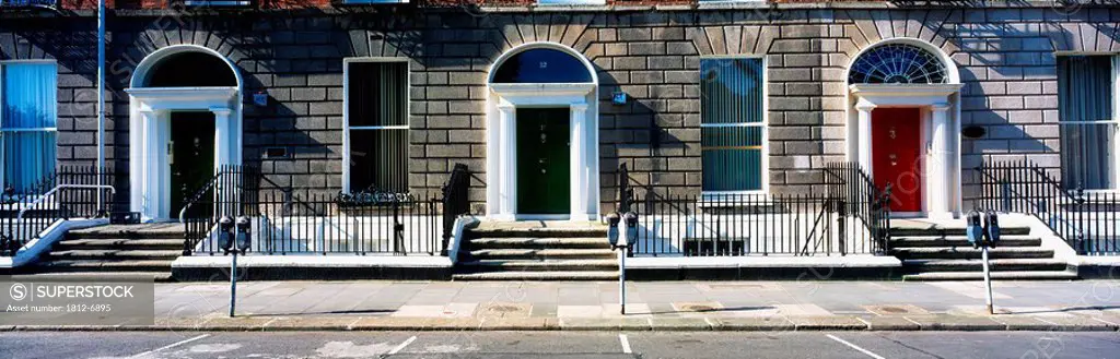 Fitzwilliam Square, Dublin, Co Dublin, Ireland, Georgian doors