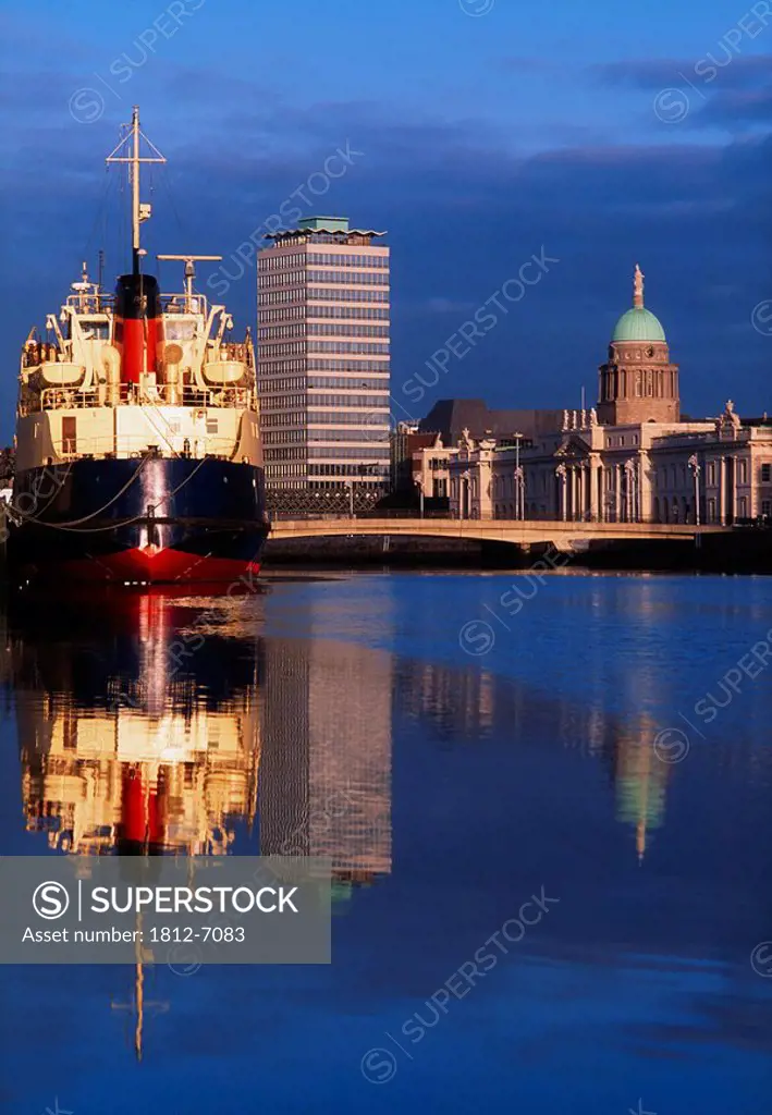 Guinness Boat, Custom House, Liberty Hall, Dublin, Co Dublin, Ireland