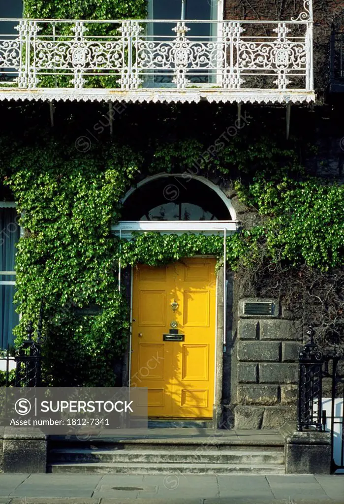 Dublin, Co Dublin, Ireland, Exterior of a house with a Georgian door