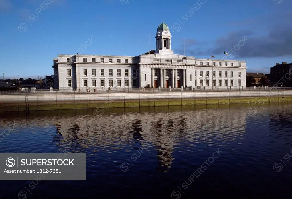 Cork City Hall, Cork, Co Cork, Ireland, City hall on the River Lee completed in 1936
