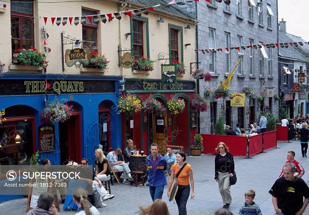 Shop Street, Galway City, Ireland, Shop Street during the Arts Festival