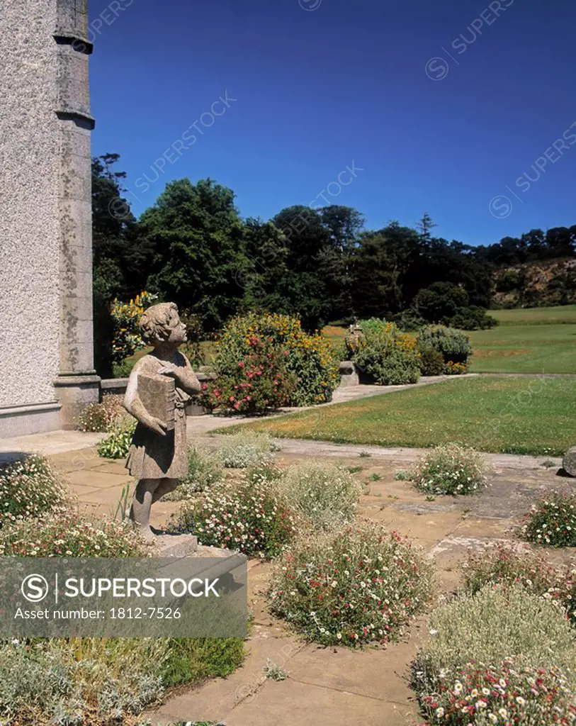 Kilruddery, Bray, Co Wicklow, Ireland, Statue on a front terrace