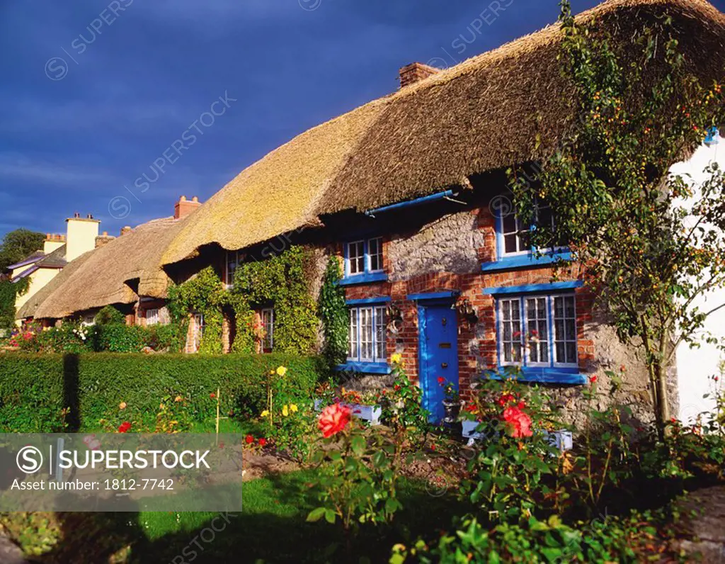 Ardare, County Limerick, Ireland, Traditional Irish cottage and garden