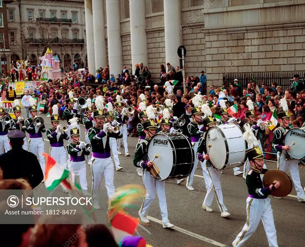 Marching Band, St. Patrick´s Day Parade, College Green, Dublin, Co Dublin, Ireland