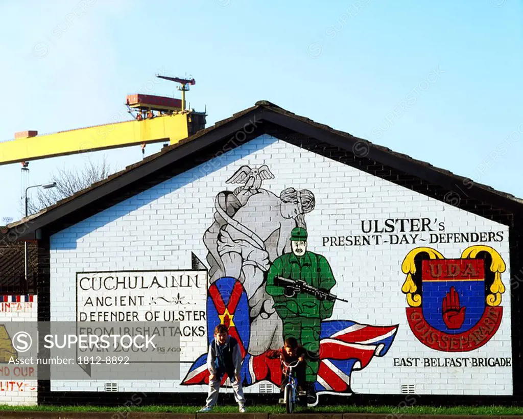 Newtownards Road, Belfast, Ireland, Loyalist mural