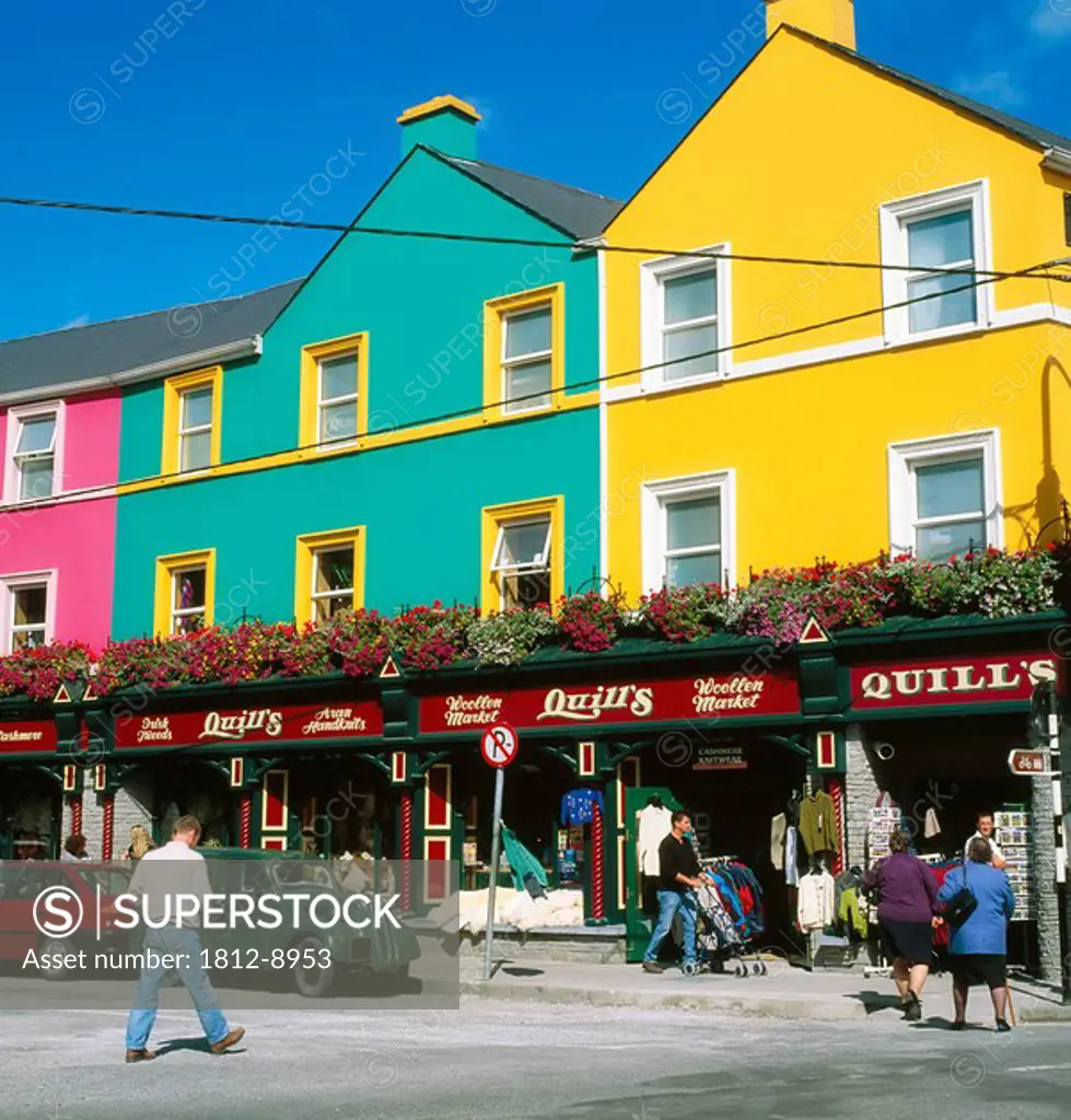 Kenmare, Co Kerry, Ireland, Market and colorful buildings