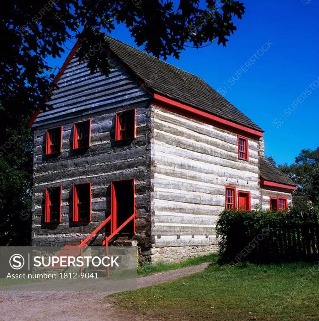 Pennsylvania Log Farmhouse, Ulster American Folk Park, County Tyrone, Ireland, Folk park outside of Omagh
