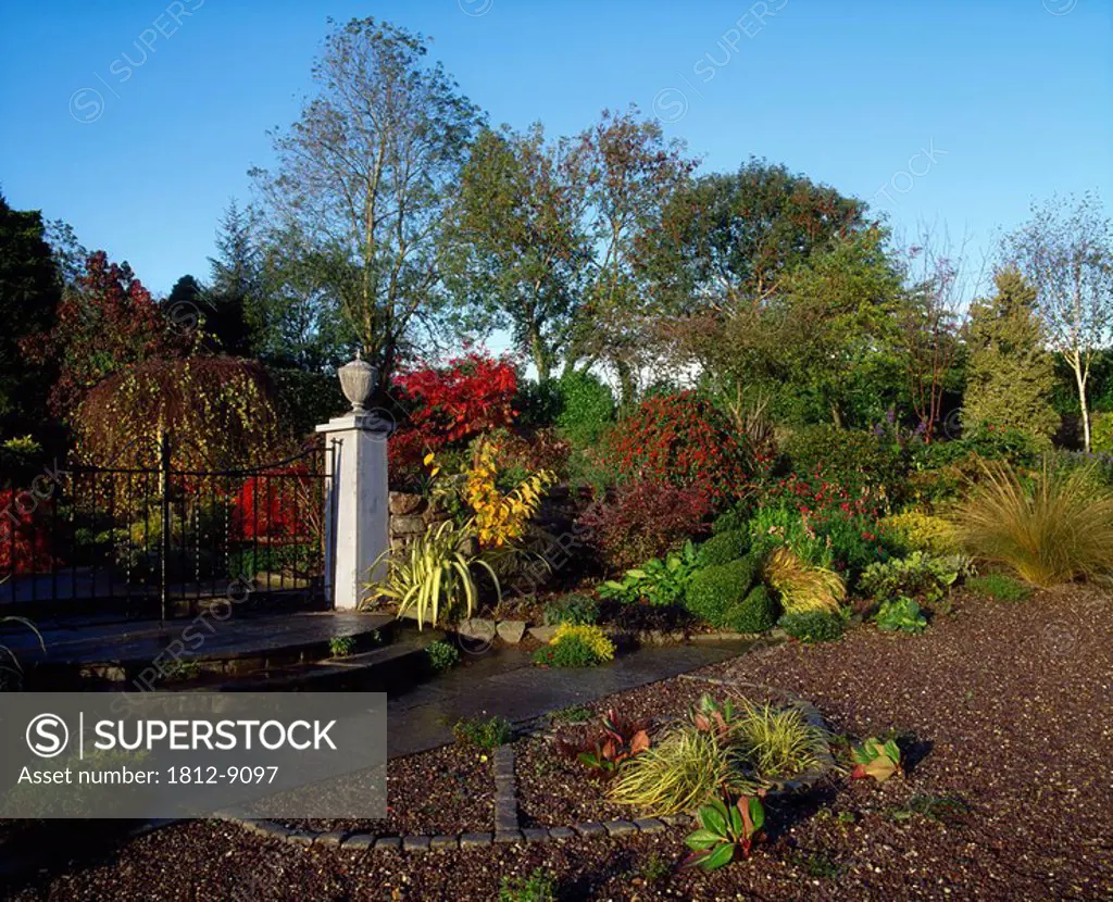 Lakemount Gardens, Co Cork, Ireland, Gate to a garden