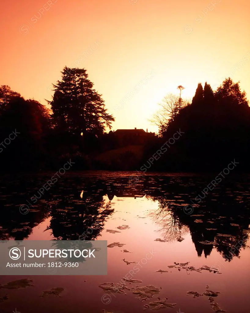 Altamont Gardens, Tullow, Co Carlow, Ireland, Gardens at sunset