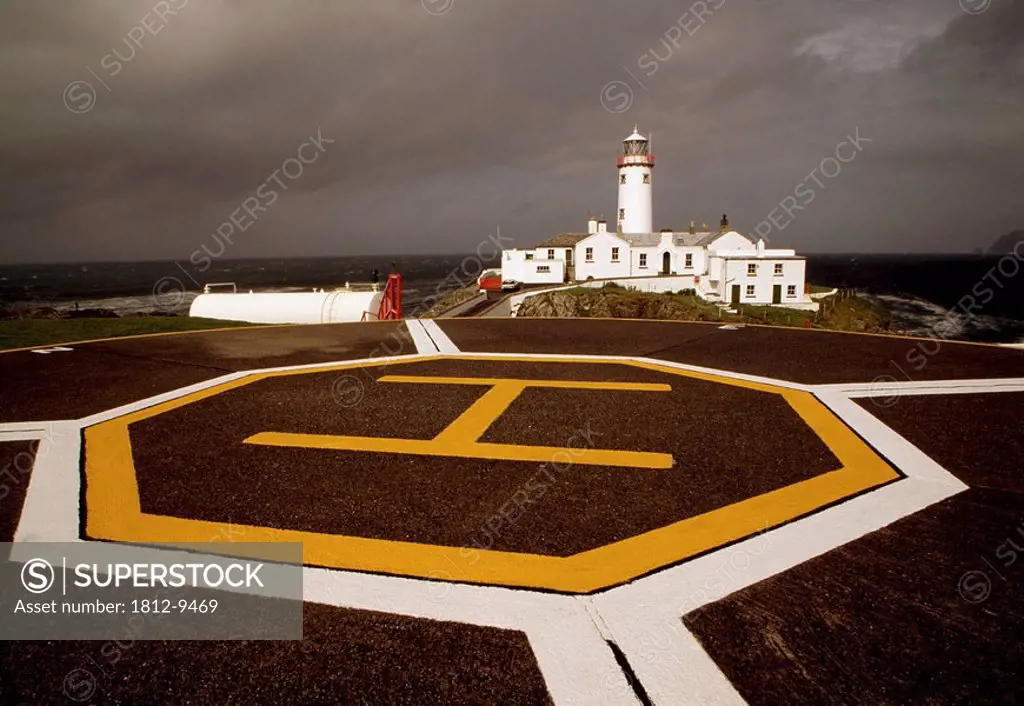 Fanad Head Lighthouse, Helipad, County Donegal, Ireland.