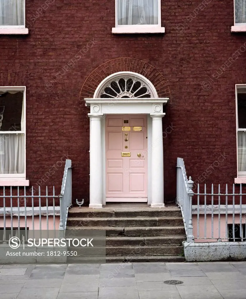 Fitzwilliam Square, Co Dublin, Ireland, Georgian door