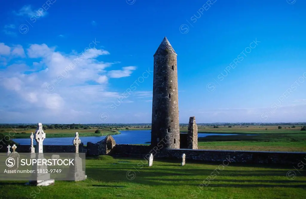 Round Tower, Clonmacnoise, County Offaly, Ireland