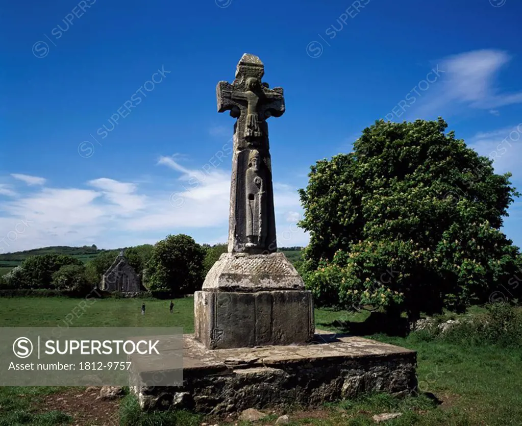High Cross at Dysert O´Dea, County Clare, Ireland