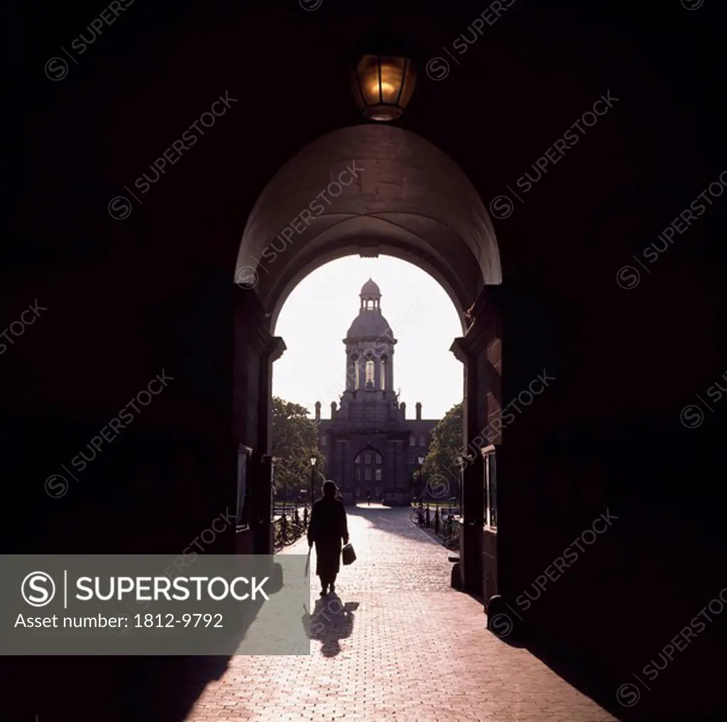 Main gate, Trinity College, Dublin City, County Dublin, Ireland