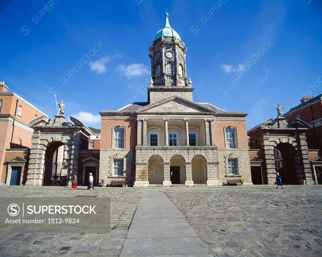 Upper Yard and Bedford Tower, Dublin Castle, Dublin City, Ireland, Historic Irish governmental castle