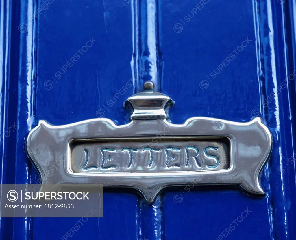 Dublin, Ireland, Close_up detail of Georgian style letterbox