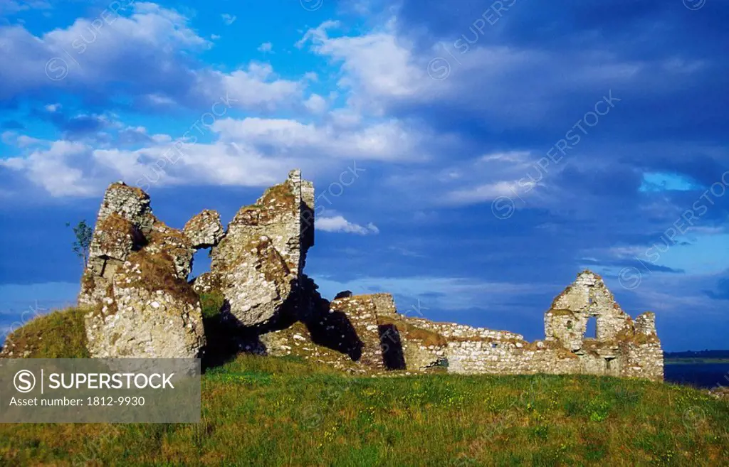 13th century castle ruins, Clonmacnoise, County Offaly, Ireland