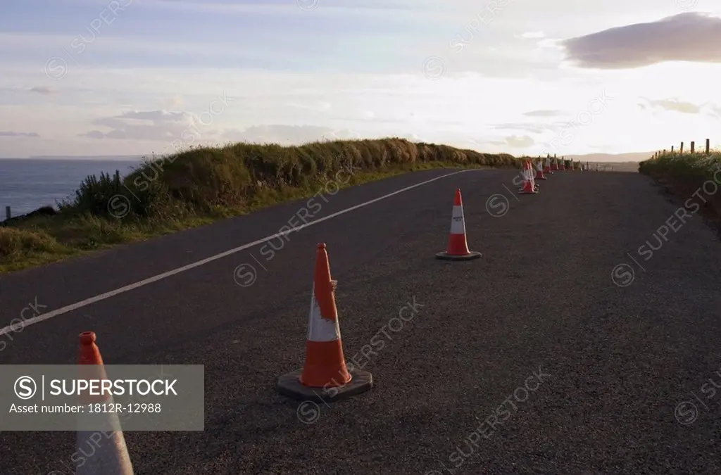 Traffic Cones, Bunmahon, Copper Coast, Co Waterford, Ireland