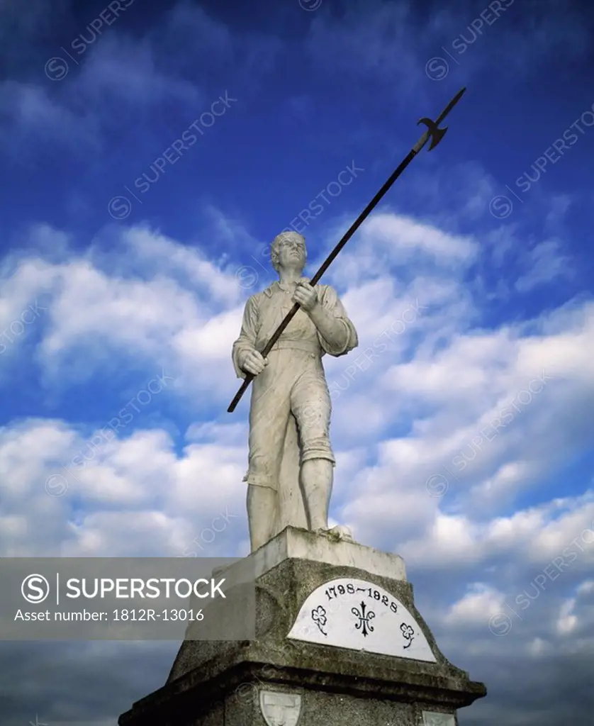 The Pikeman statue in Ballinamuck, County Longford, Ireland
