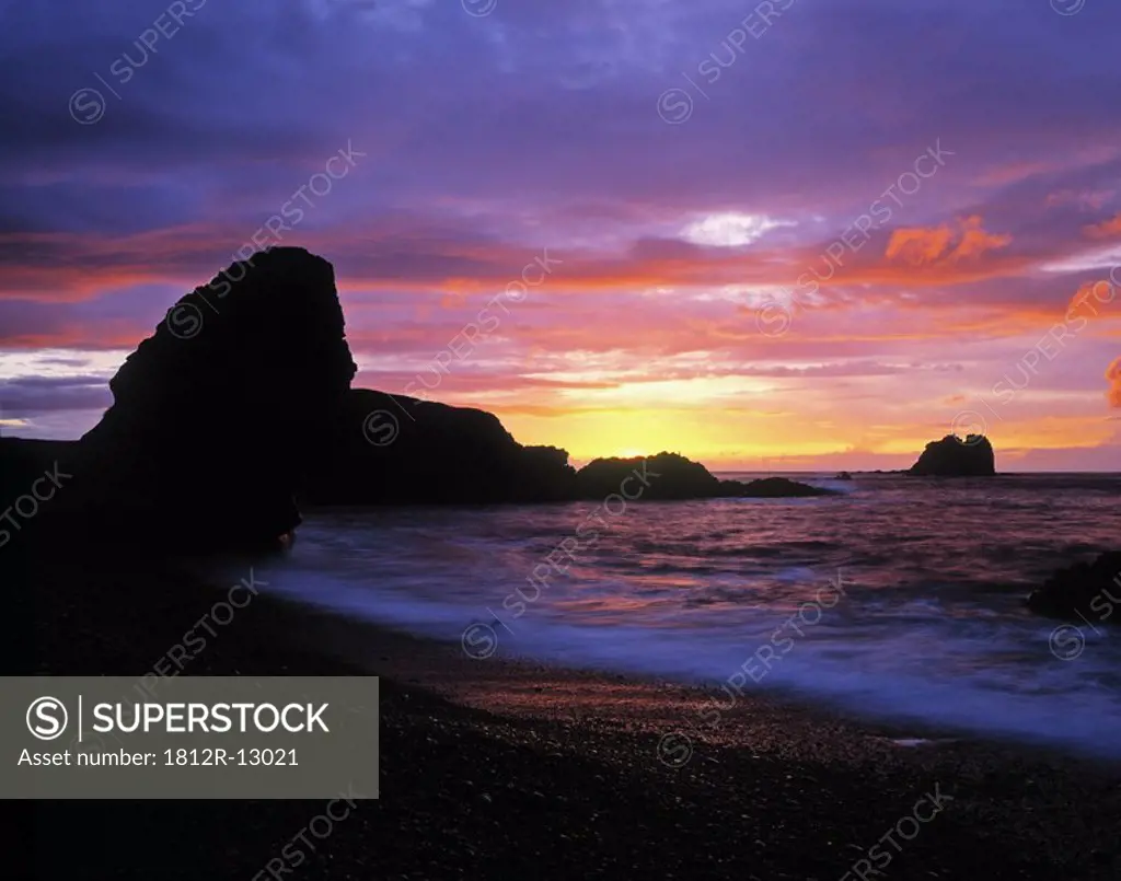 Sunset at Malin Head, Inishowen Peninsula, Co Donegal, Ireland