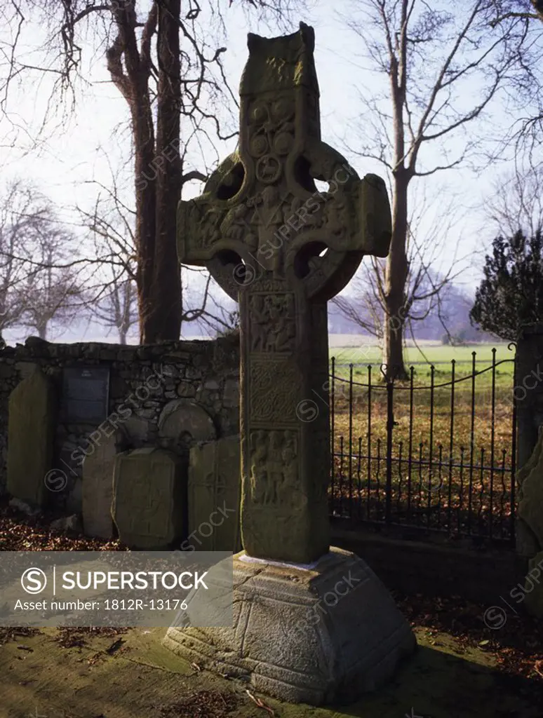 High Cross, Monastery of St Columba, Durrow, Co Offaly, Ireland