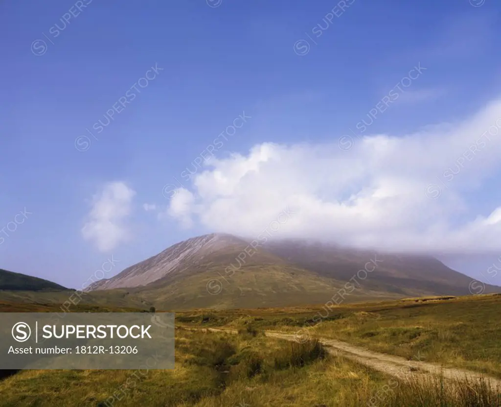Boreen to Crocknalaragagh Mountain, Near Glenveigh, Co Donegal, Ireland