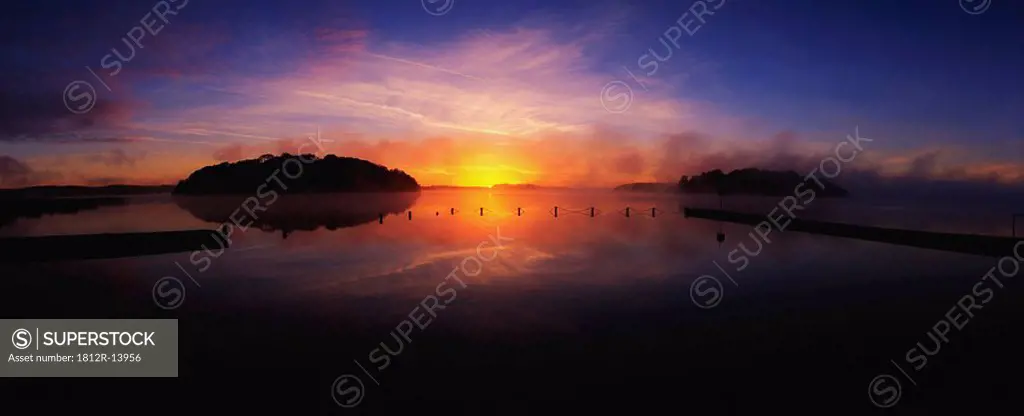 Sunrise over Lough Key, Boyle, Co Roscommon, Ireland