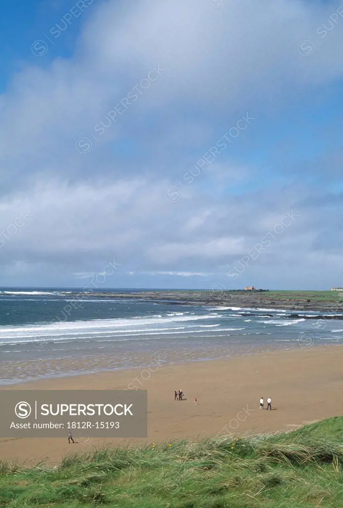 People On Beach At Spanish Point, County Clare, Ireland