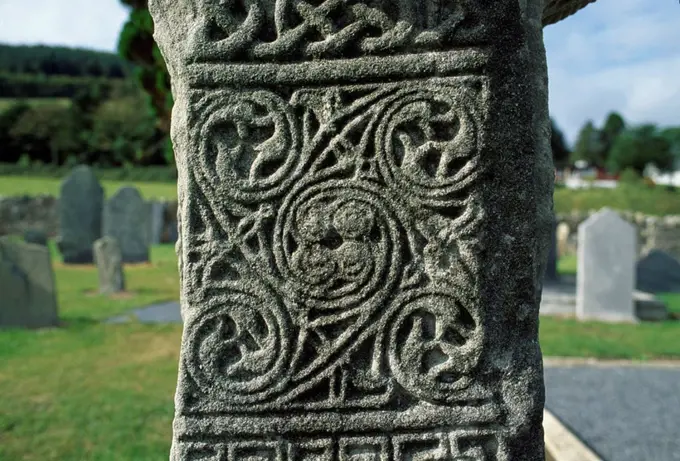 Ahenny, Co Tipperary, Ireland, Detail of a high cross