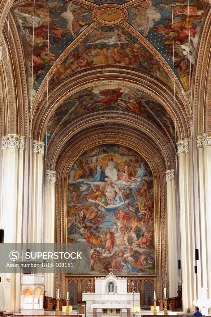 Germany, Bavaria, Munich, View of interior of St. Ludwig university church